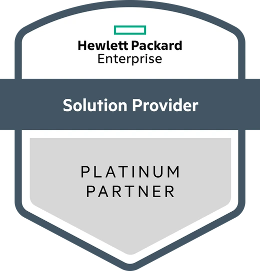 HPE Platinum Solution Partner badge